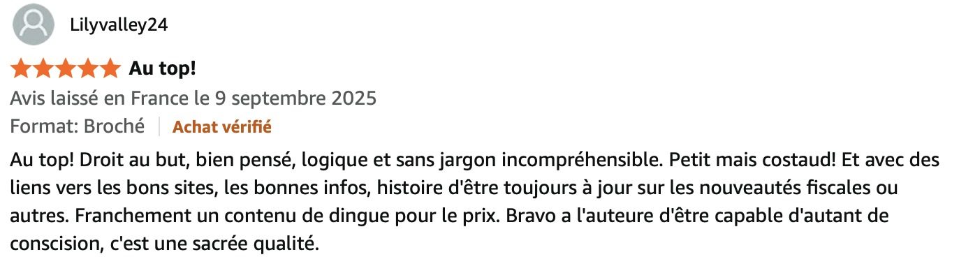Avis d'un lecteur du Mini-précis sur Amazon