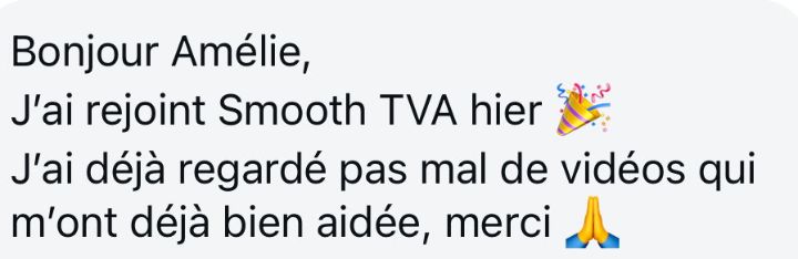 Message de Membre sur Smooth TVA