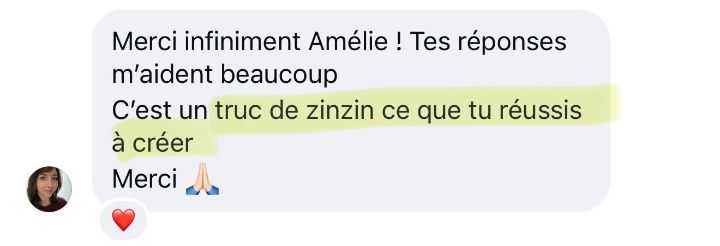 Message de Claire sur Optimic