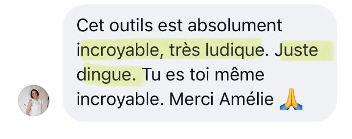 Message de Julie sur Optimic