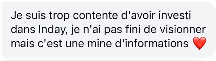 Message de Marianne sur INDay