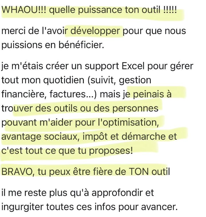 Message de Frédéric sur Optimic