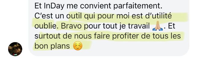 Message de Claire sur INDay