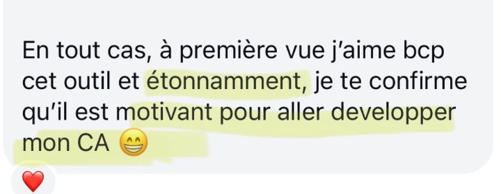 Message de Elisabeth sur Suivi Finances