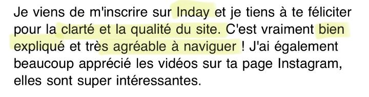 Message de Membre sur INDay
